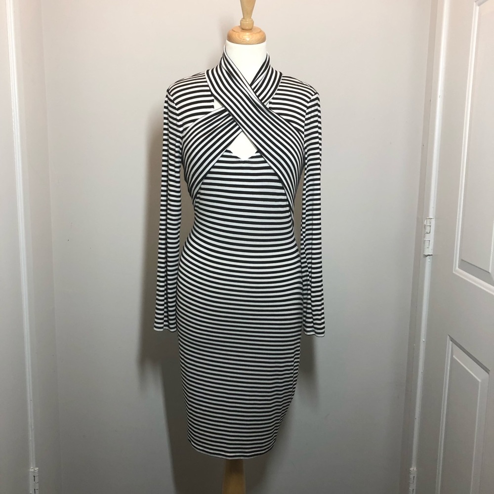 Body-con Vertical striped Dress